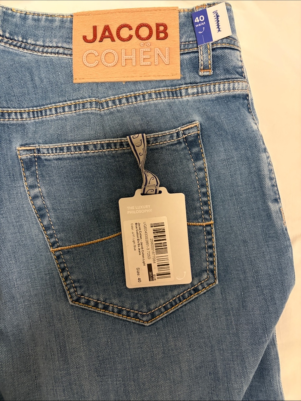 Jacob Cohen Men’s Light Blue Denim Jeans NWT